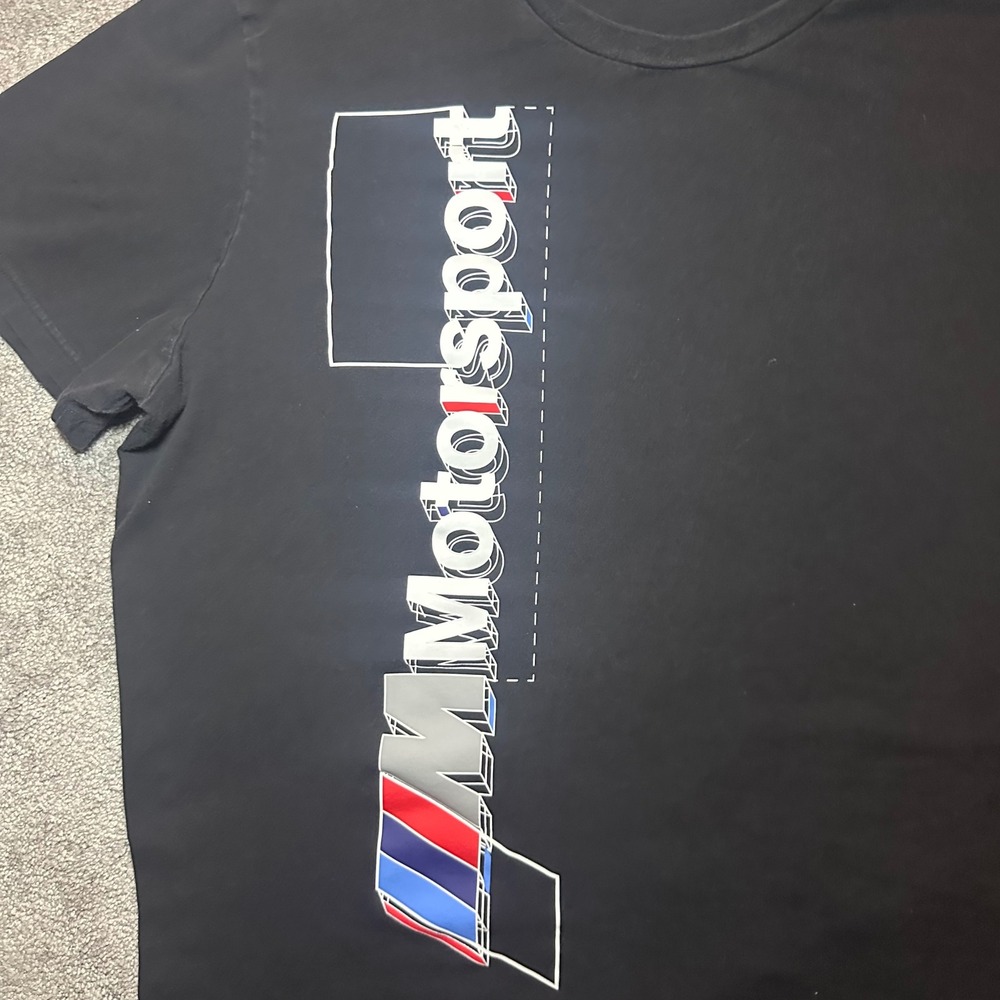 Puma T-Shirt Mens XL Black BMW M Motorsport Graphic Short Sleeve - Picture 3 of 11
